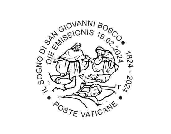Vaticano lança selo e Carimbo Postal pelo Bicentenário do Sonho de São João Bosco 3 Vaticano lanca selo e Carimbo Postal pelo Bicentenario do Sonho de Sao Joao Bosco 2