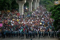 Bangladesh: Escolas católicas fechadas após ameaças 1 Estudantes lançaram o "Bloqueio de Bangla. Foto: Rayhan9d, CC BY-SA 4.0, wikimedia