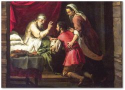 A bênção, um perfume de Deus 1 “Isaac abençoa Jacó”, por Bartolomé Esteban Murillo - Museu Hermitage, São Petersburgo. Foto: Reprodução
