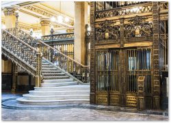 Como chegar lá em cima? 1 Elevador do Palácio Postal - Cidade do México. Foto: reprodução